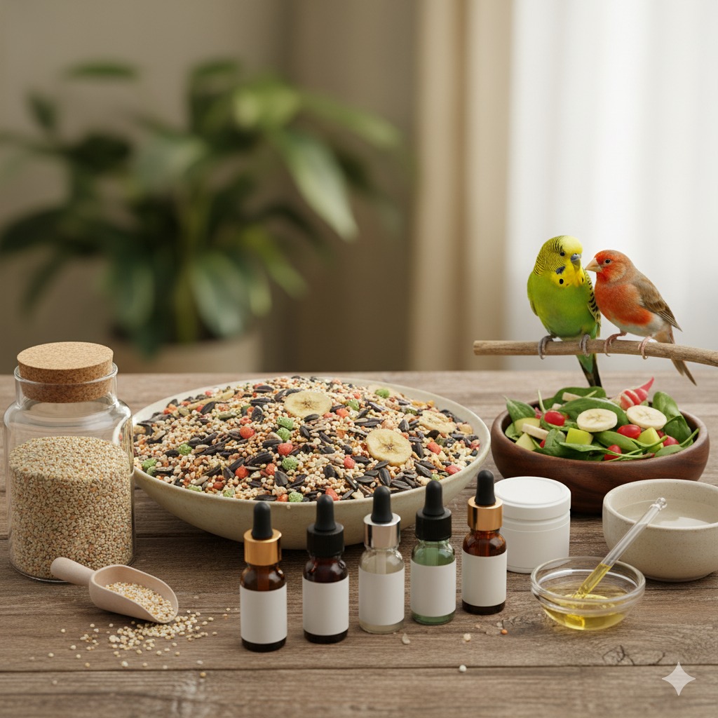 Kuş Yemleri ve Vitamin Takviyeleri: Sağlıklı Beslenme Önerileri