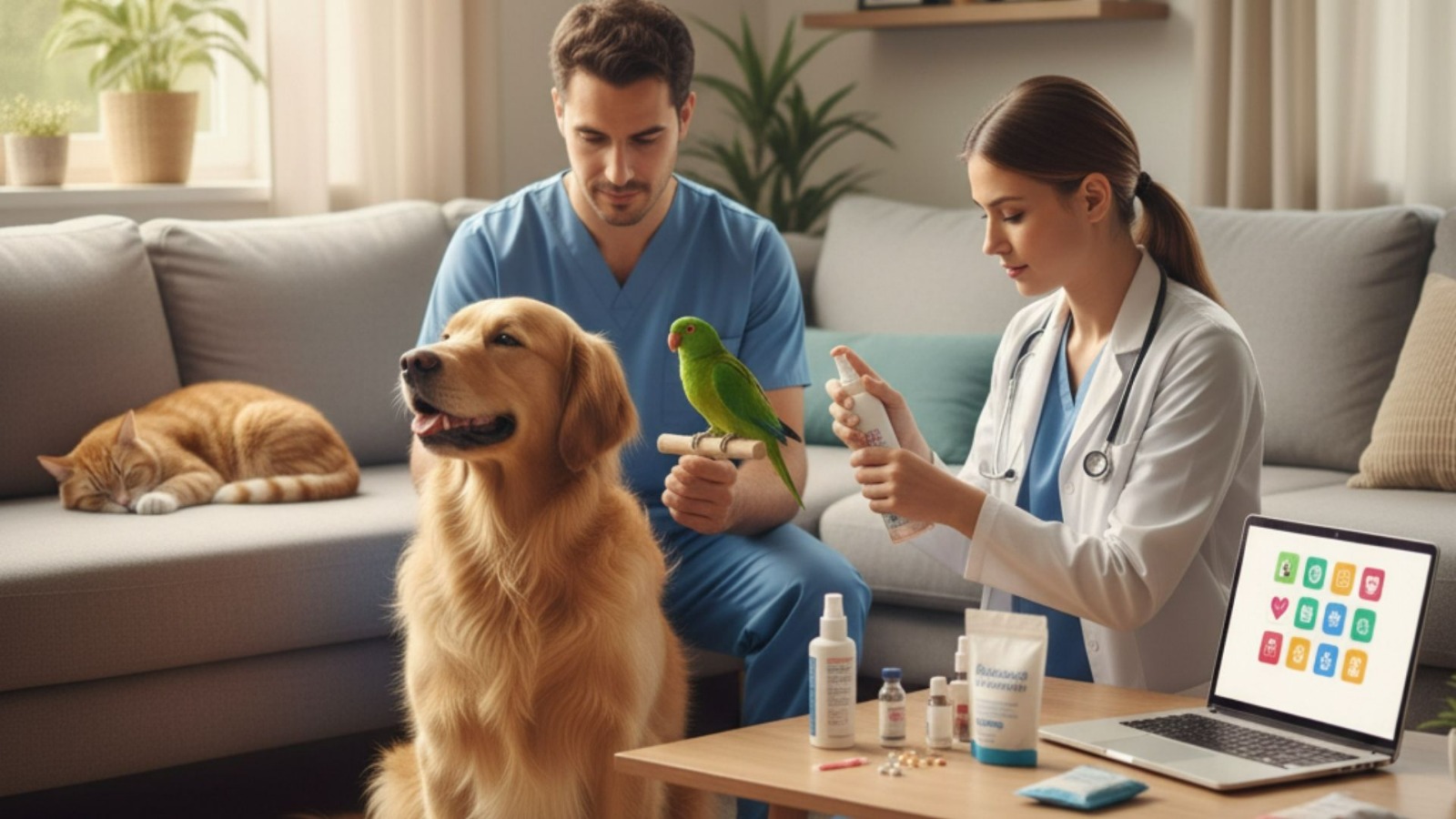 Eve Gelen Veteriner ile Yara ve Dikiş Kontrolleri